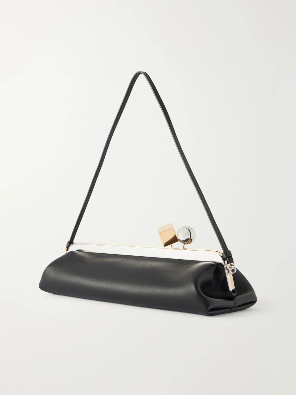 Back view of the Jacquemus La Pochette Salon Leather Shoulder Bag