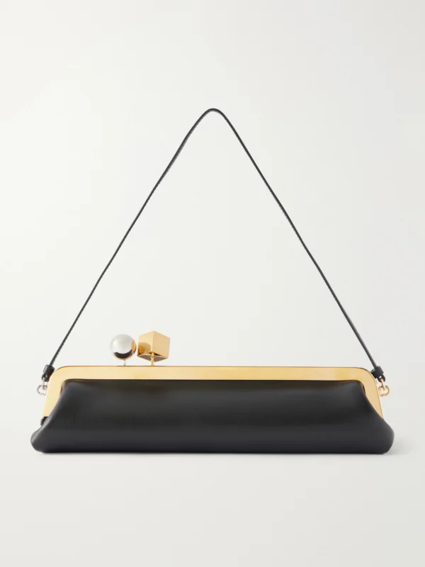Jacquemus La Pochette Salon Leather Shoulder Bag