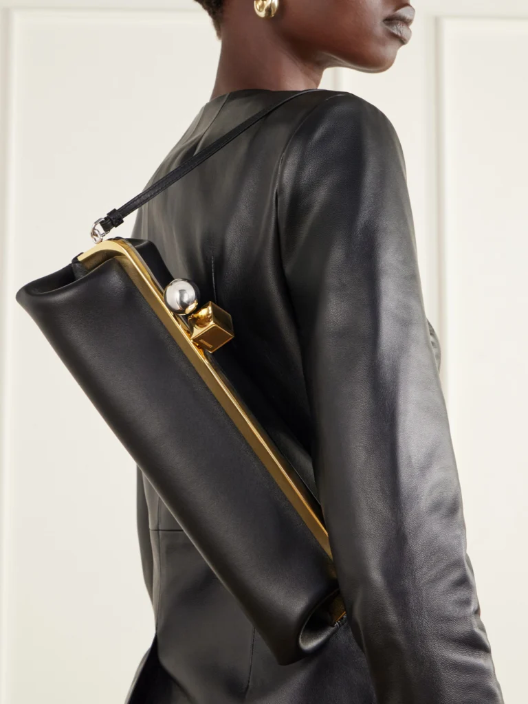 Jacquemus La Pochette Salon Leather Shoulder Bag