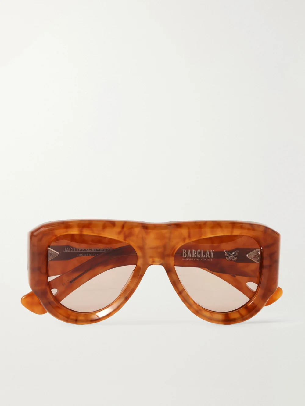 Jacques Marie Mage Barclay D-frame Tortoiseshell Acetate Sunglasses