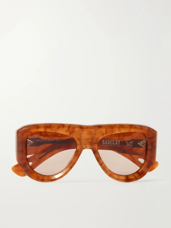 Jacques Marie Mage Barclay D-frame Tortoiseshell Acetate Sunglasses