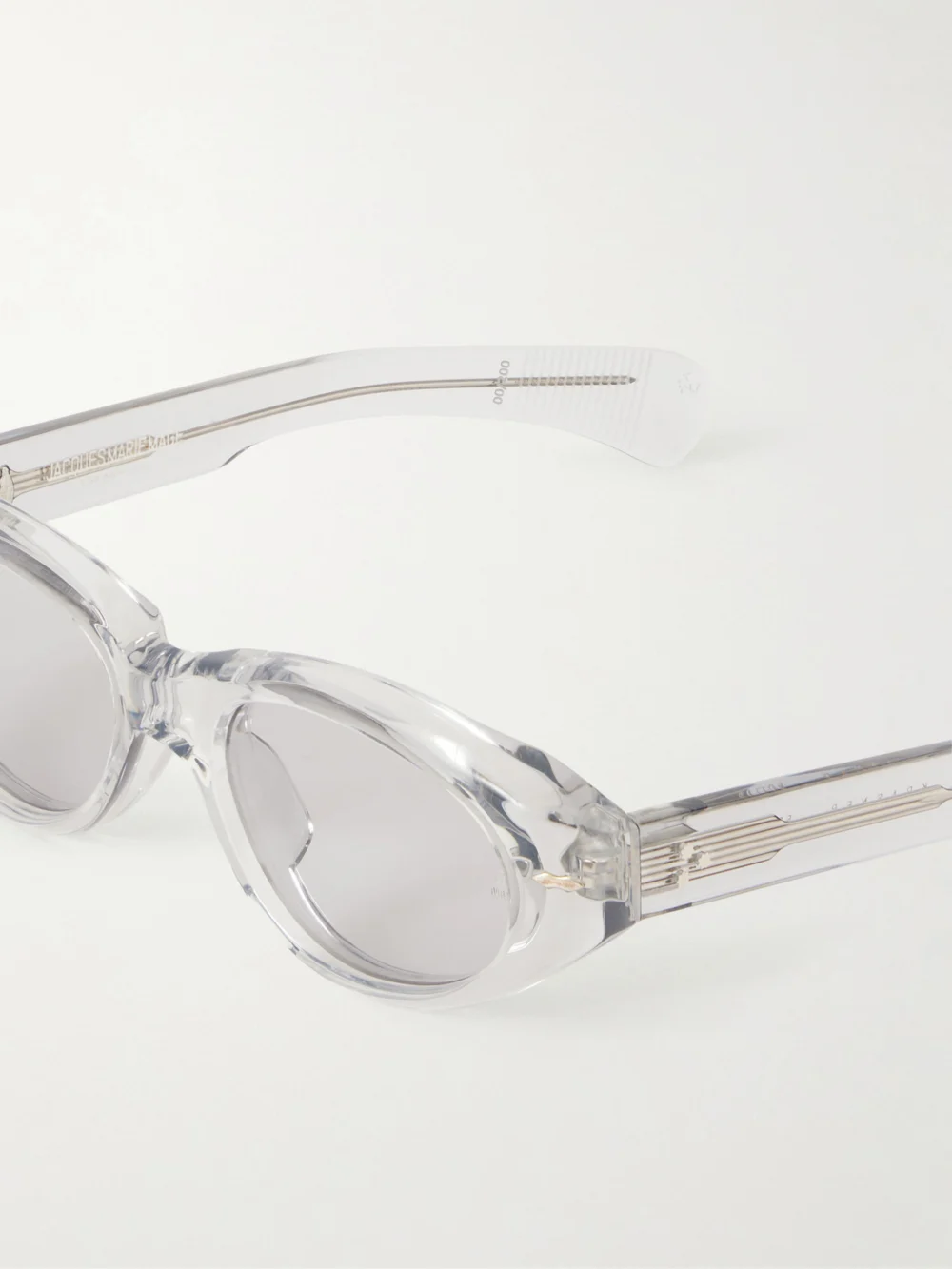 Close-up detail of the Jacques Marie Mage Krasner Cat-eye Optical Glasses