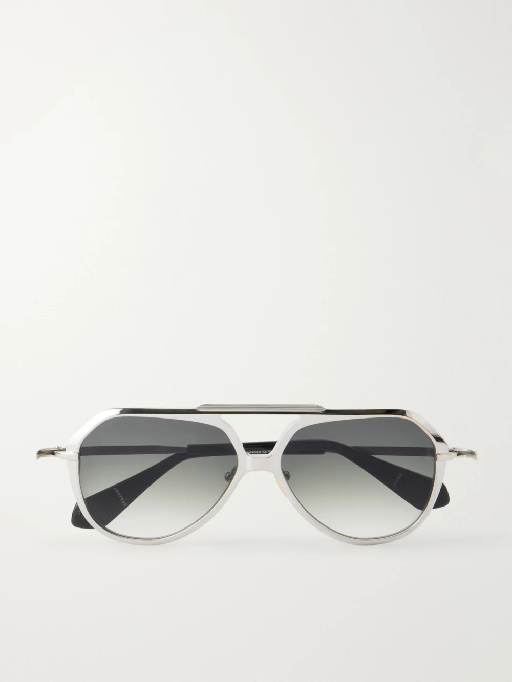 Jacques Marie Mage + Lou Lou De La Falaise Louise Aviator-style Titanium Sunglasses in silver