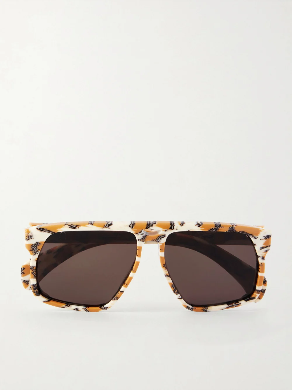Jacques Marie Mage Neptune Aviator-style Acetate Sunglasses in leopard print