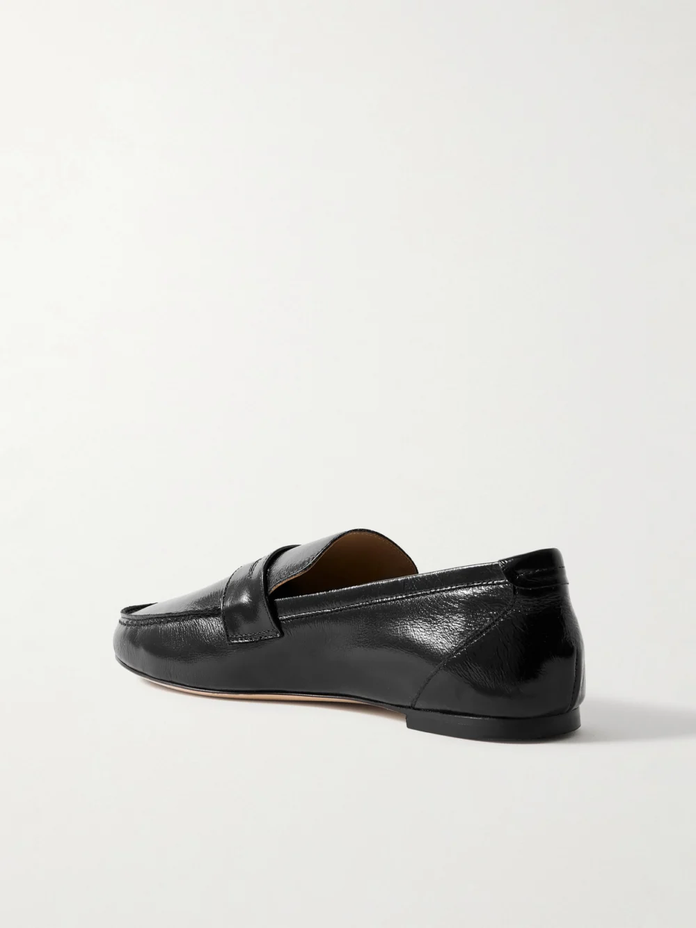 Back view of the Jamie Haller Crinkled-leather Loafers