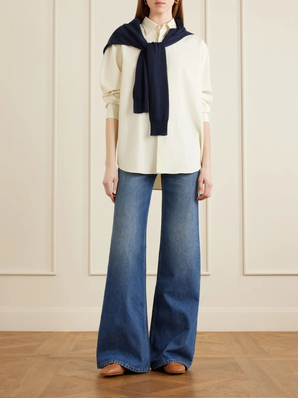 Jamie Haller The Jazz Slipper Leather Brogues, styled view