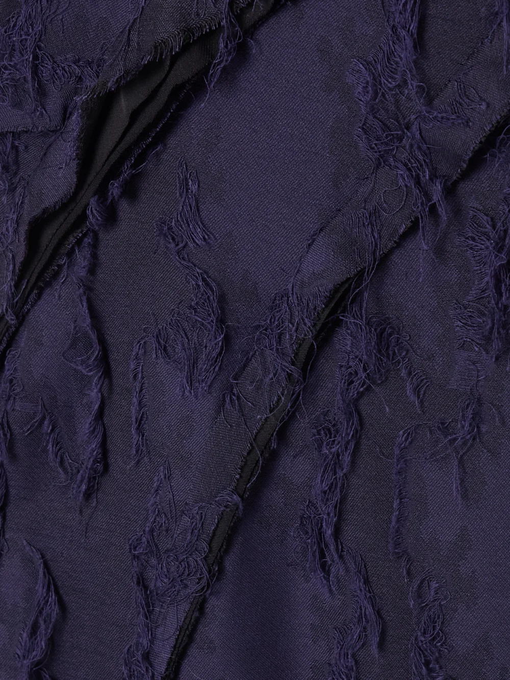 Close-up detail of the Jason Wu Collection Asymmetric Fil Coupé Woven Maxi Dress