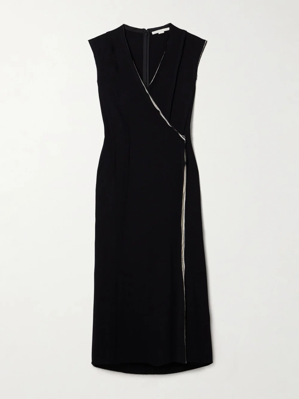 Jason Wu Collection Wrap-effect Crepe Maxi Dress in black