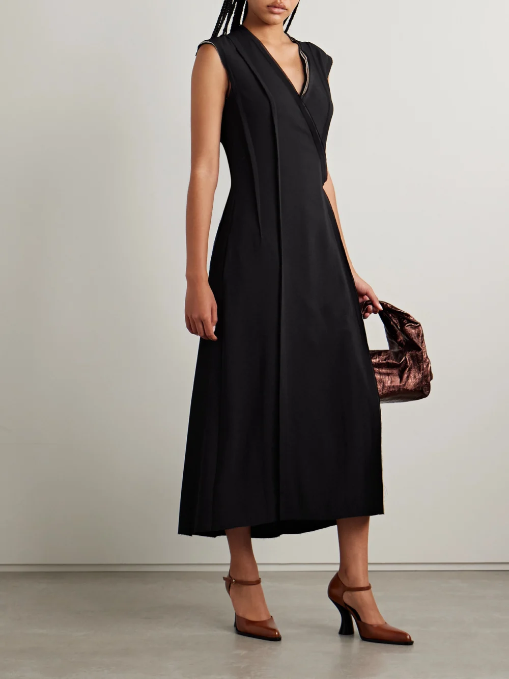 Jason Wu Collection Wrap-effect Crepe Maxi Dress, worn by a model
