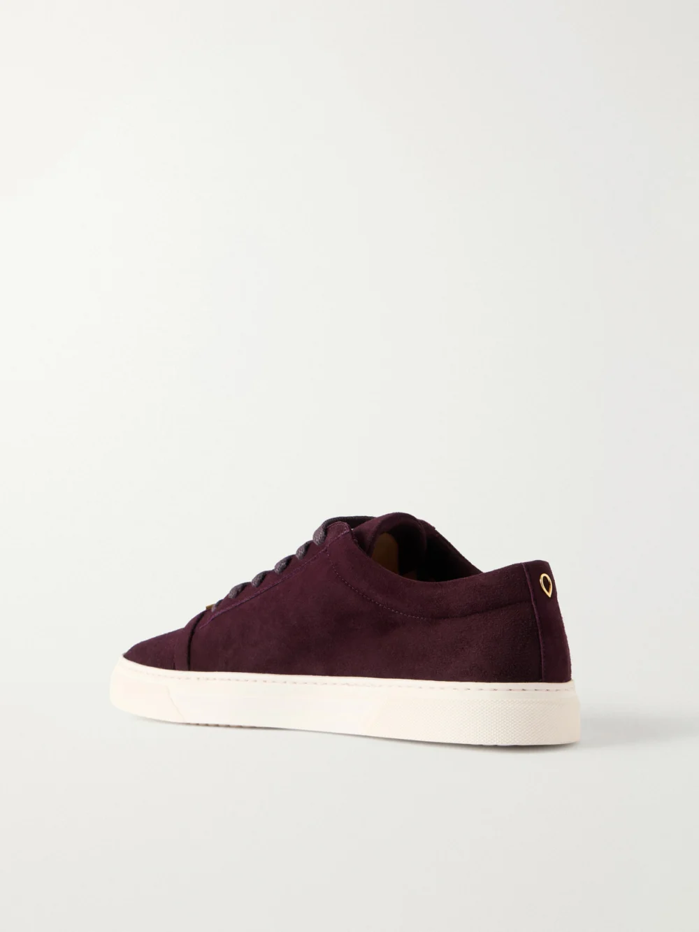 Back view of the Jennifer Chamandi Embellished Suede Sneakers