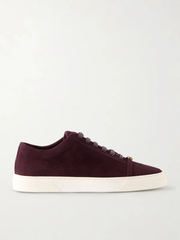 Jennifer Chamandi Embellished Suede Sneakers