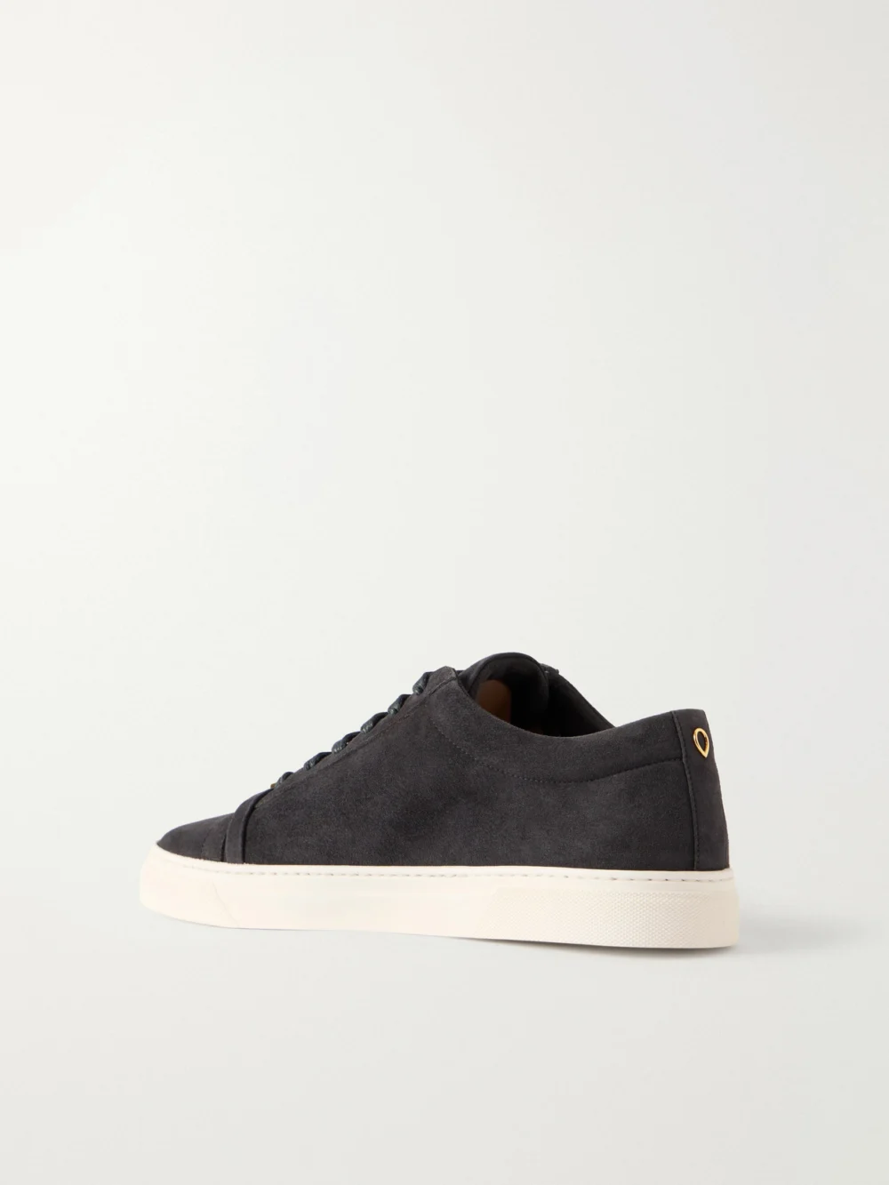 Back view of the Jennifer Chamandi Embellished Suede Sneakers