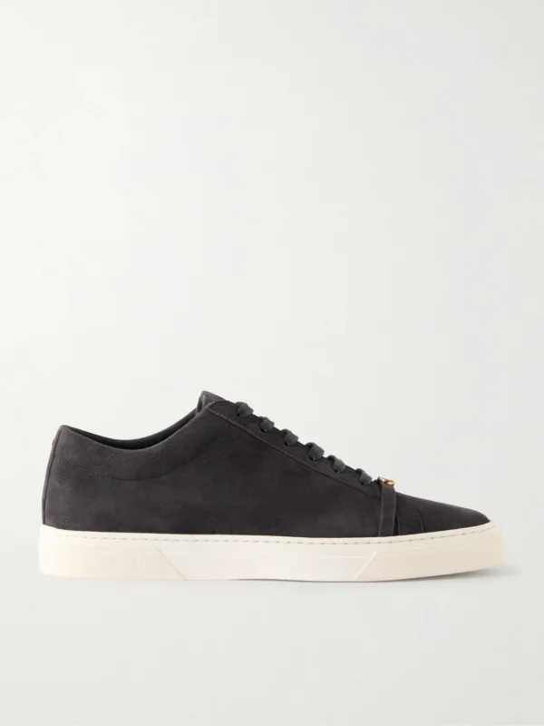 Jennifer Chamandi Embellished Suede Sneakers