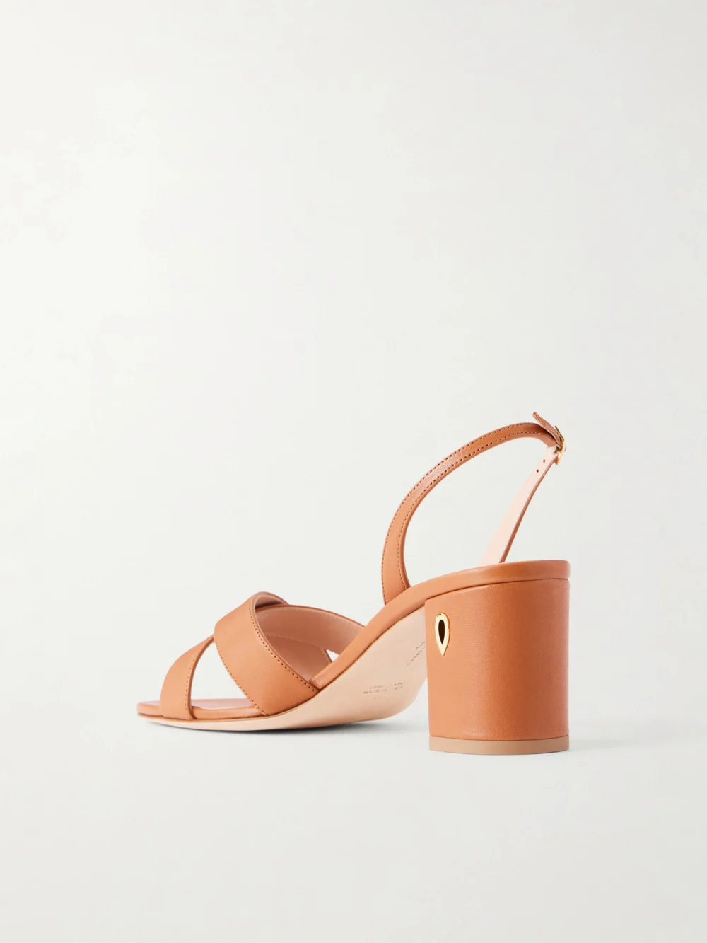Back view of the Jennifer Chamandi Leonardo 65 Leather Sandals