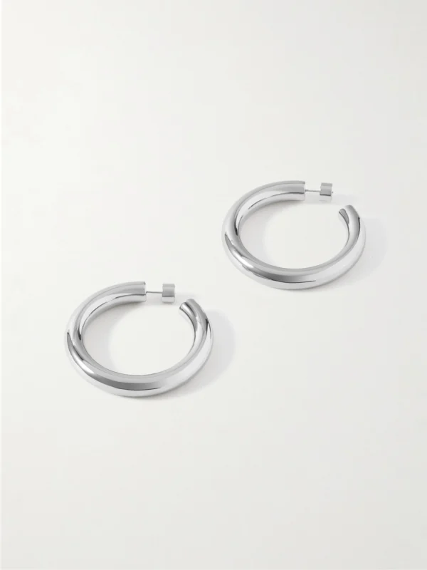 Jennifer Fisher Jamma Baby Silver-plated Hoop Earrings