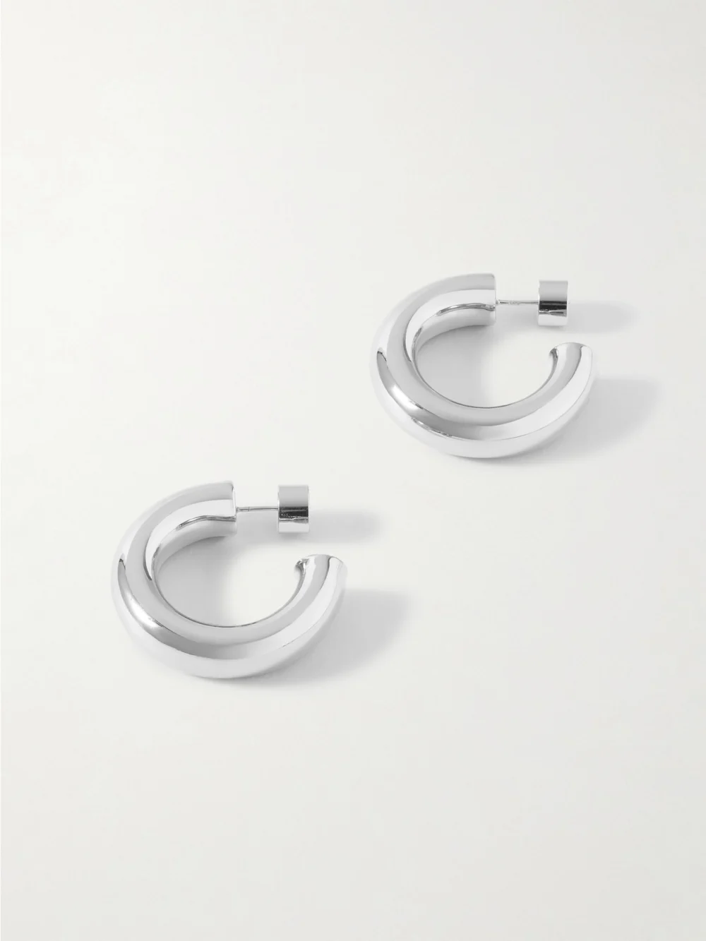 Jennifer Fisher Jamma Huggies Silver-plated Hoop Earrings