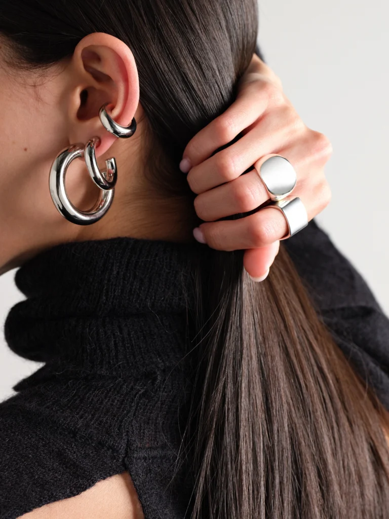 Jennifer Fisher Jamma Mini Silver-plated Hoop Earrings