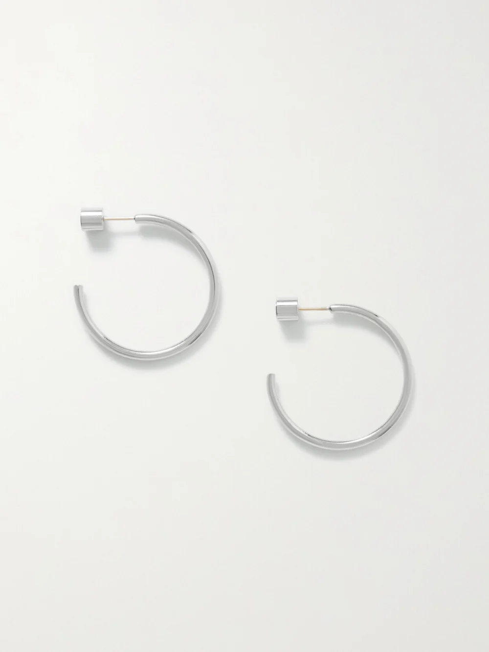 Jennifer Fisher Mini Thread Silver-plated Hoop Earrings