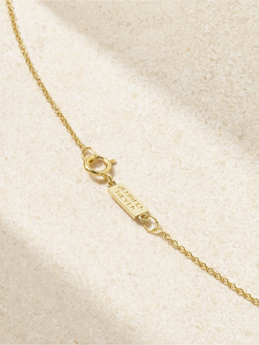 Back view of the Jennifer Meyer Evil Eye 18-karat Gold Multi-stone Necklace