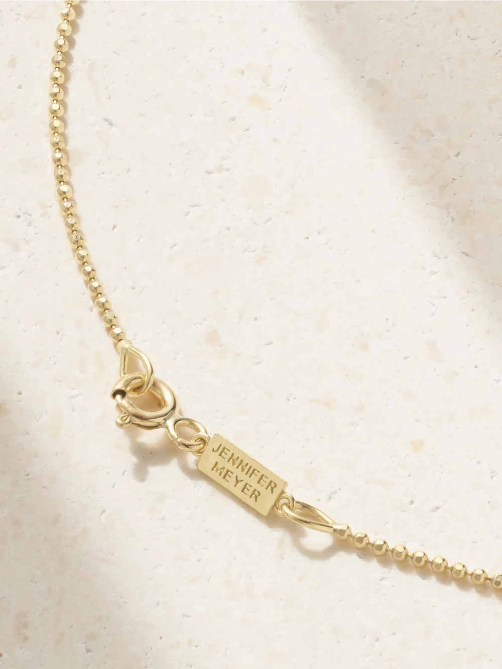 Back view of the Jennifer Meyer New Beginnings 18-karat Gold Necklace