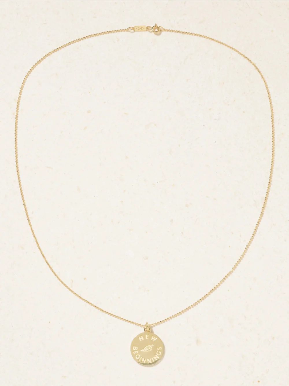 Close-up detail of the Jennifer Meyer New Beginnings 18-karat Gold Necklace