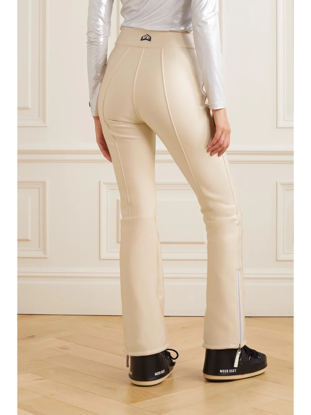 Back view of the Jetset Acquarius Embroidered Ski Pants