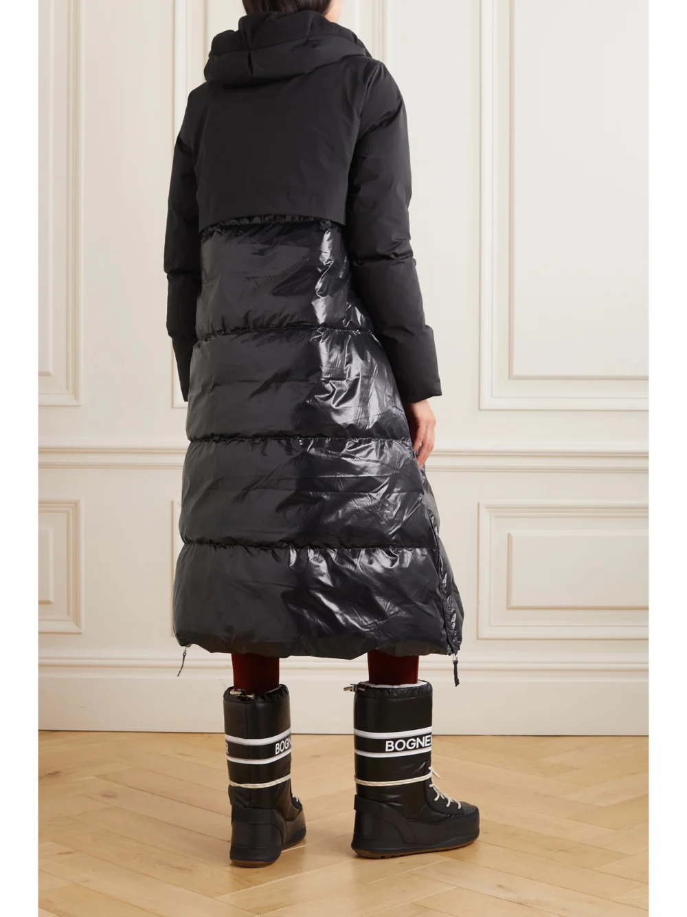 Back view of the Jetset Barrow Quilted Padded Ski Coat