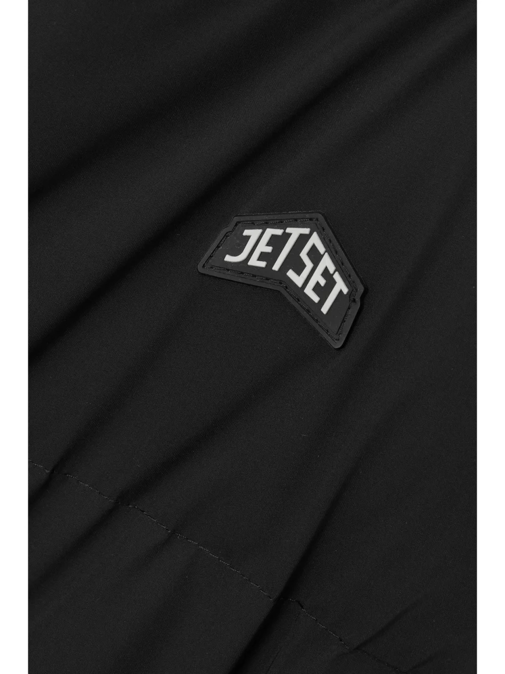 Close-up detail of the Jetset Khandro Oversized Hooded Ski Jacket