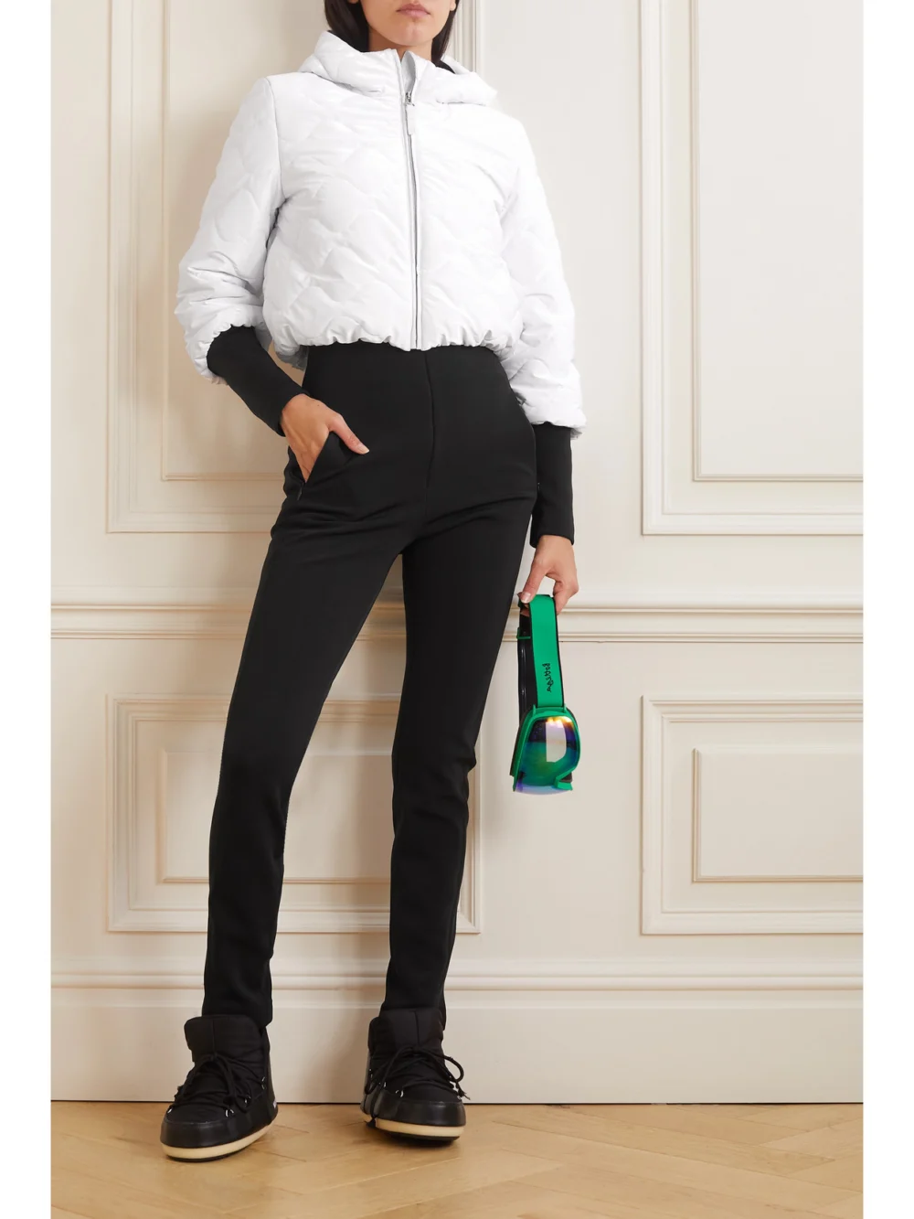 Jetset Nevado Glam Convertible Ski Suit, worn by a model