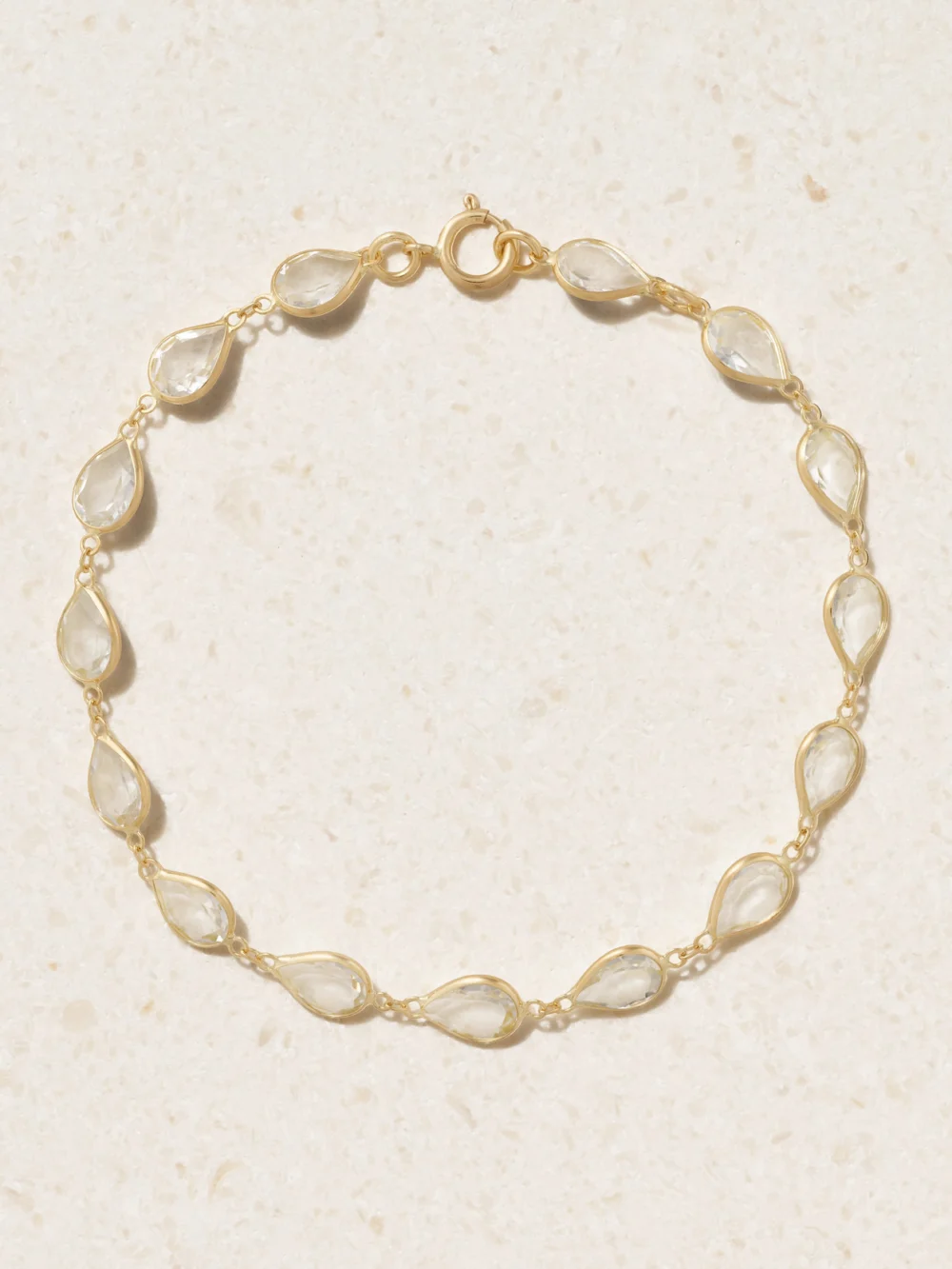 Jia Jia Chakra Gold Topaz Bracelet in clear