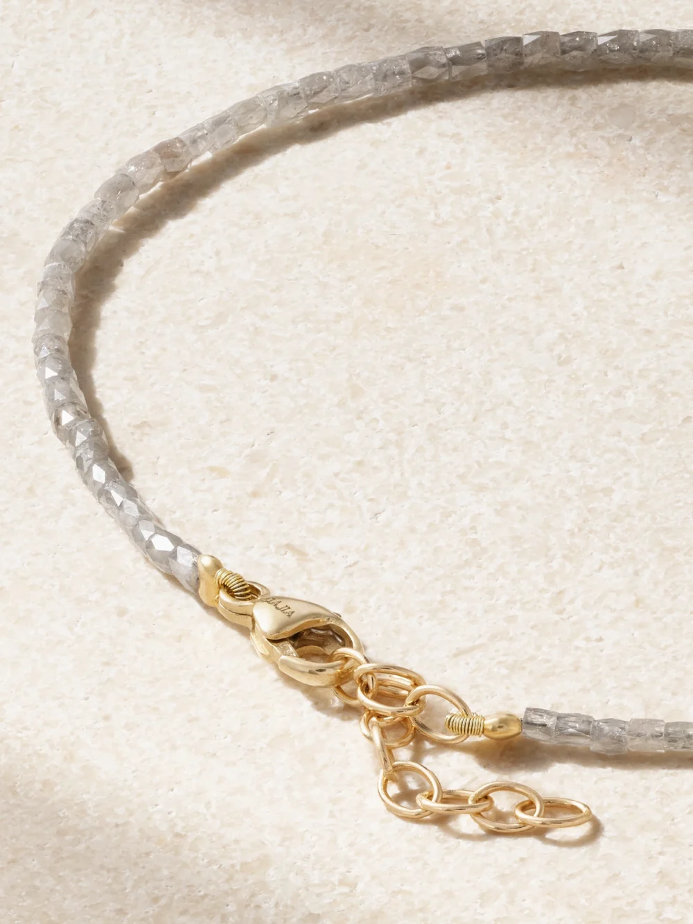 Back view of the Jia Jia Cubist 14-karat Gold Diamond Bracelet