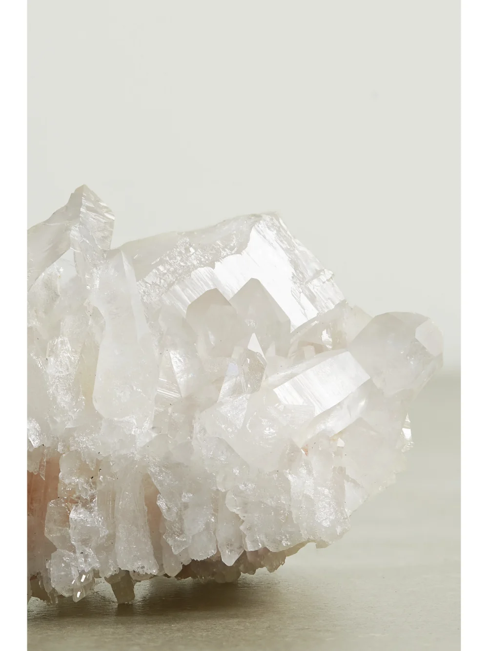 Close-up detail of the JIA JIA Home Crystal Quartz Cluster