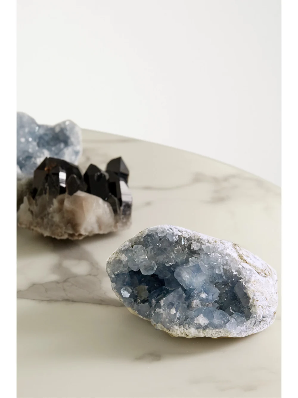 JIA JIA Home Extra Large Celestine Geode, styled view