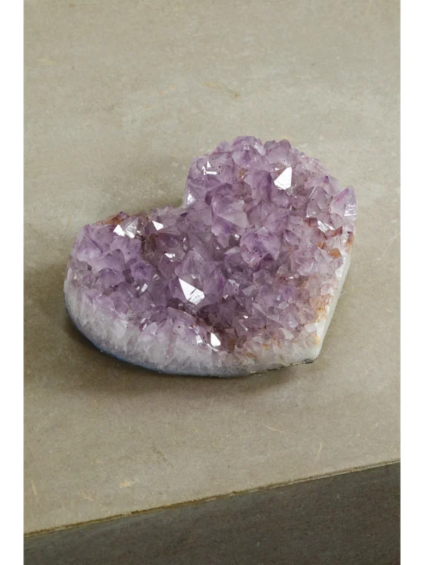 JIA JIA Home Jumbo Amethyst Geode Heart