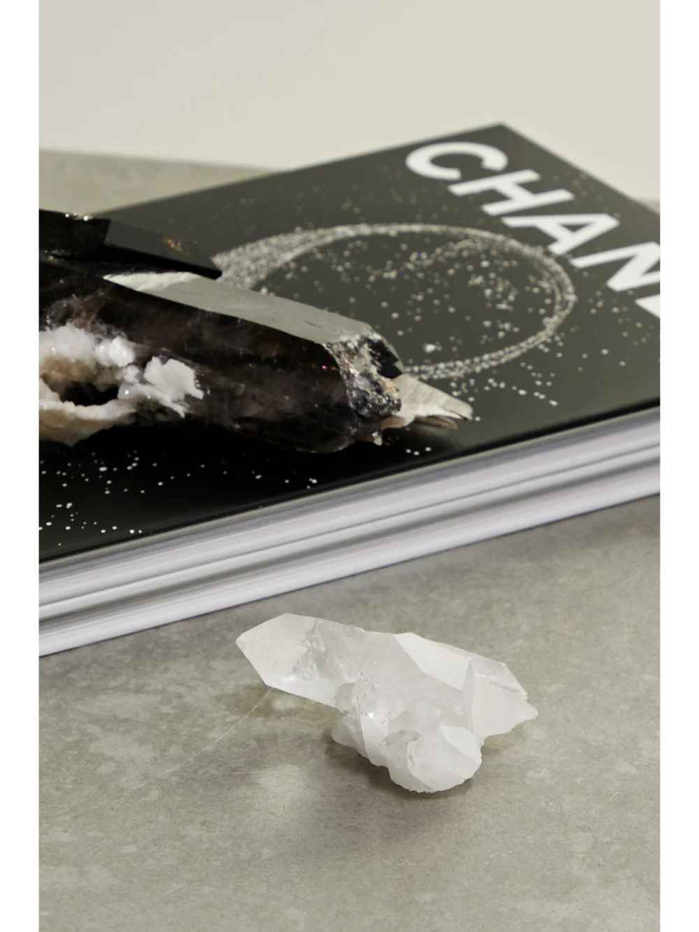 JIA JIA Home Mini Crystal Quartz Cluster, styled view