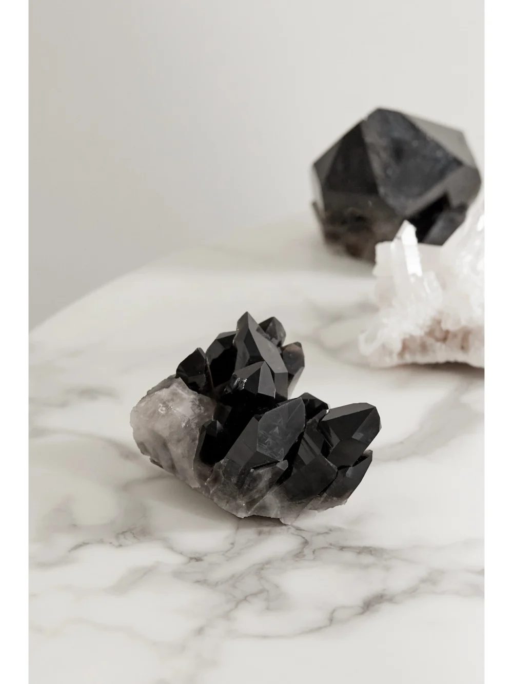 JIA JIA Home Smoky Quartz Crystal Cluster, styled view