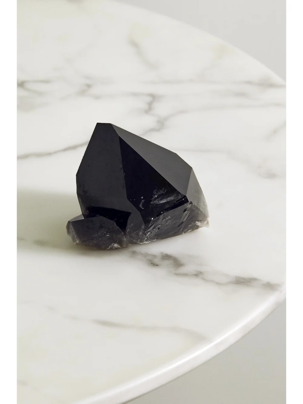 Back view of the JIA JIA Home Smoky Quartz Crystal Point