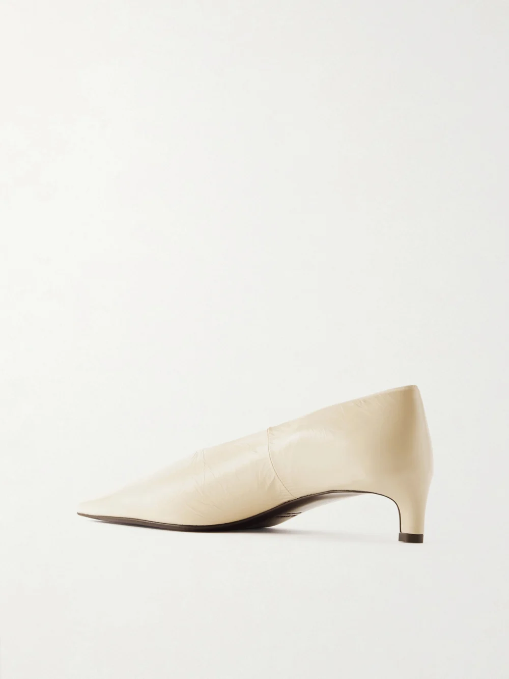 Back view of the Jil Sander Crinkled Patent-leather Pumps