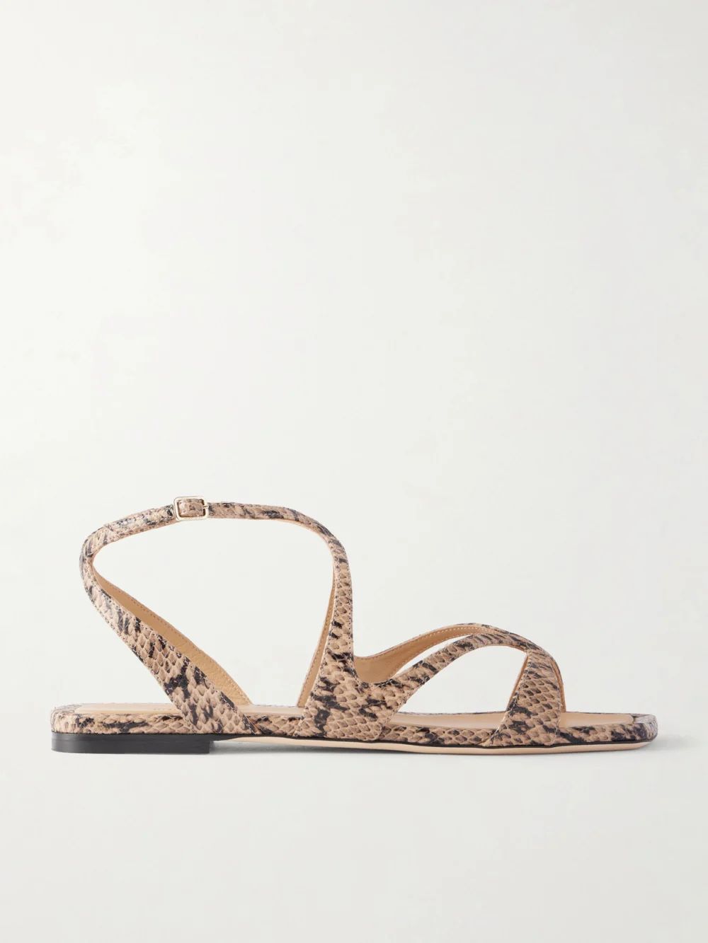 Jimmy Choo Ayla Snake-effect Leather Sandals in snake print