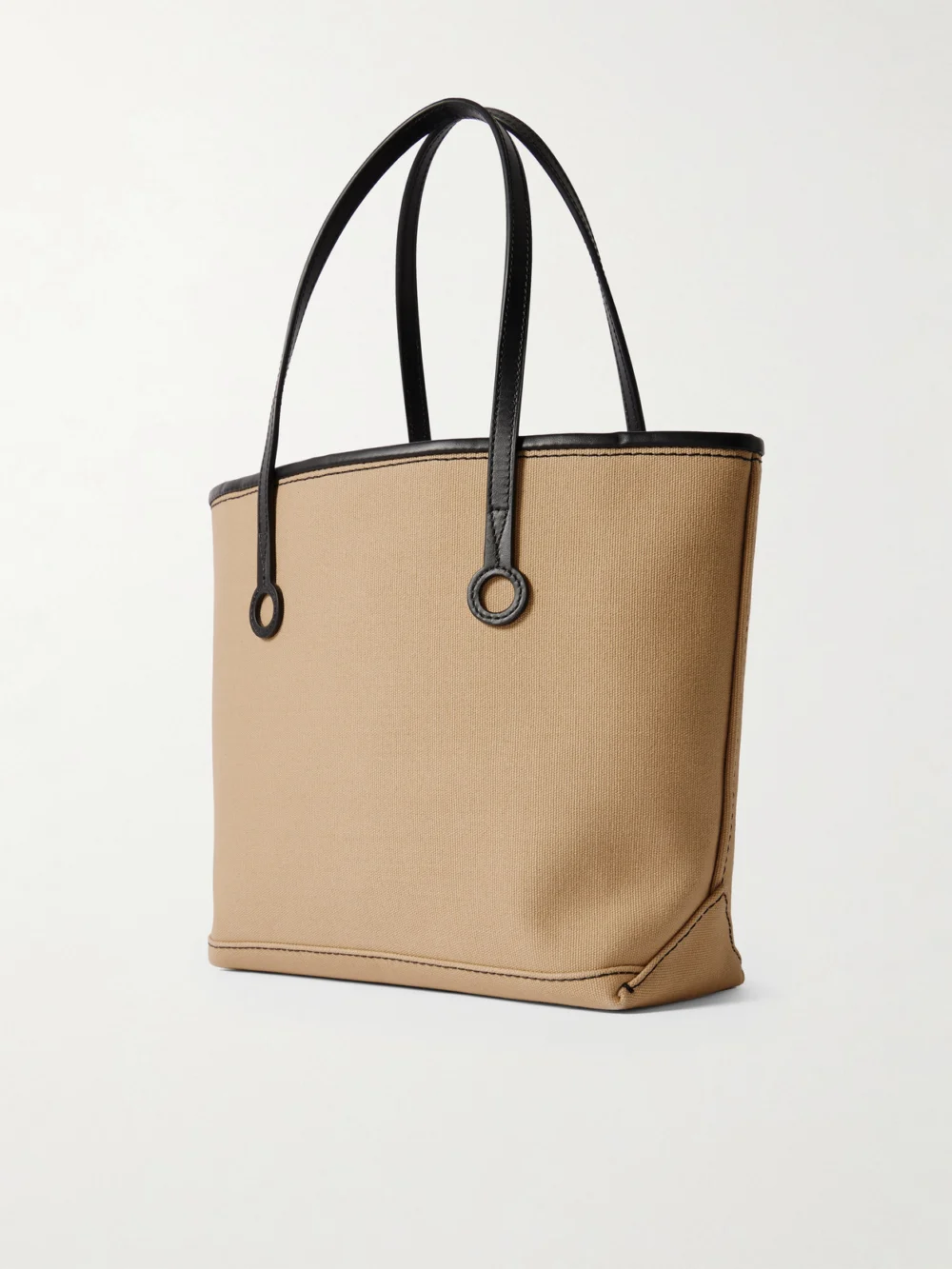Back view of the JW Anderson Anchor Small Leather-trimmed Canvas Tote