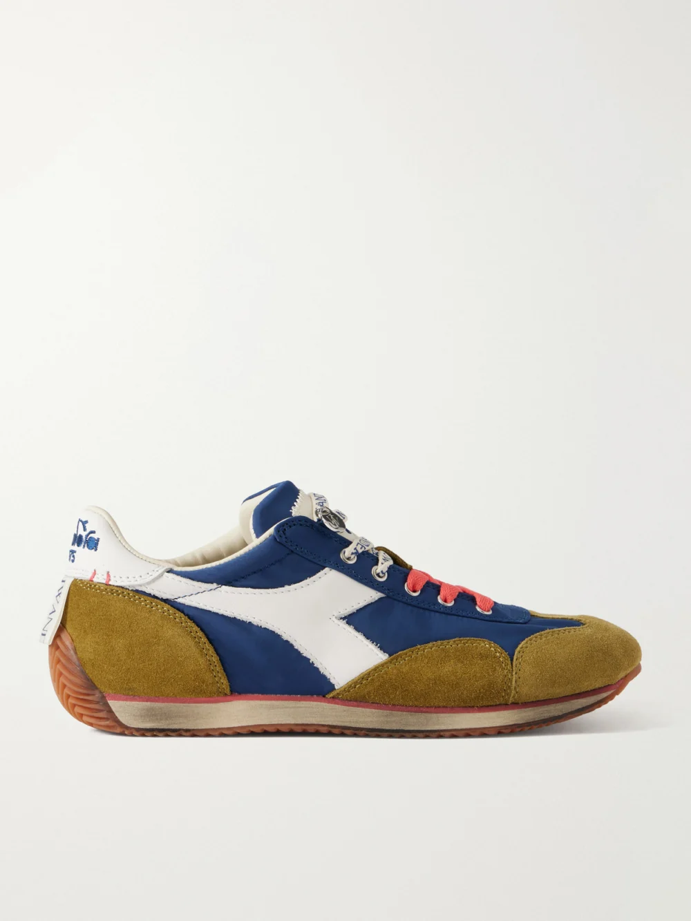 JW Anderson + Diadora Equipe Leather and Suede-trimmed Shell Sneakers in multi