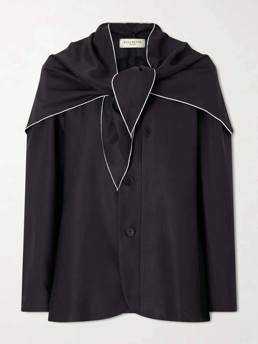 Kallmeyer Jamie Tie-detailed Cady Blazer in black