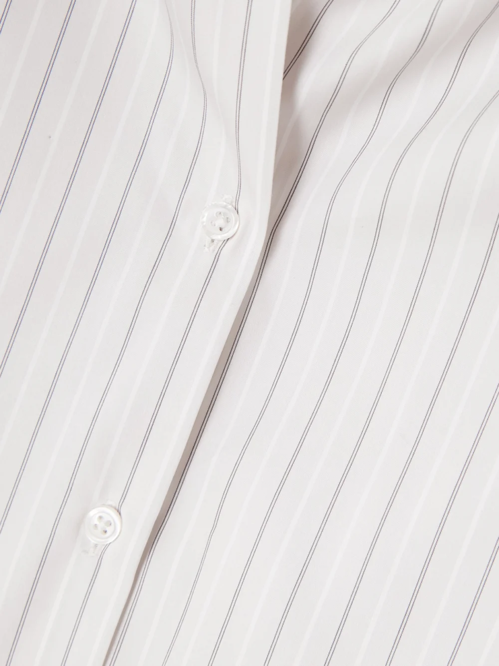 Close-up detail of the Kallmeyer Lilette Striped Cotton-poplin Shirt