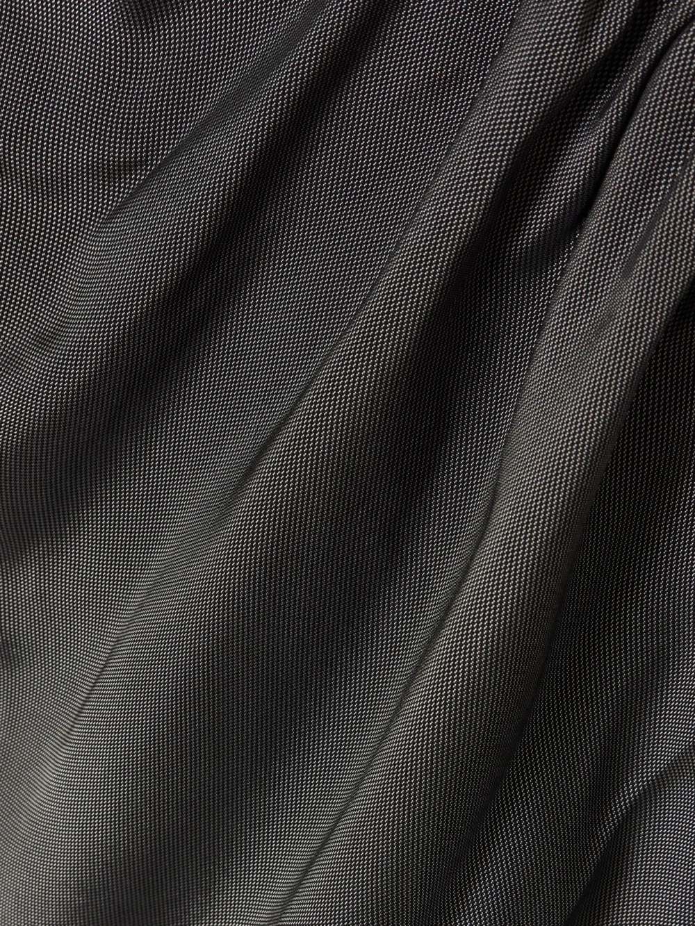 Close-up detail of the Kallmeyer Penny Draped Satin Top