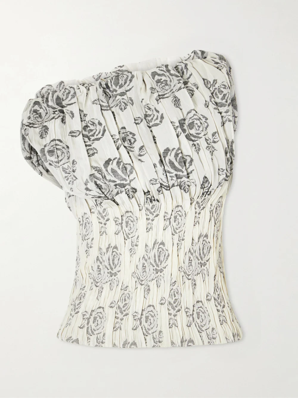 Kallmeyer Romy Floral-brocade Top in cream