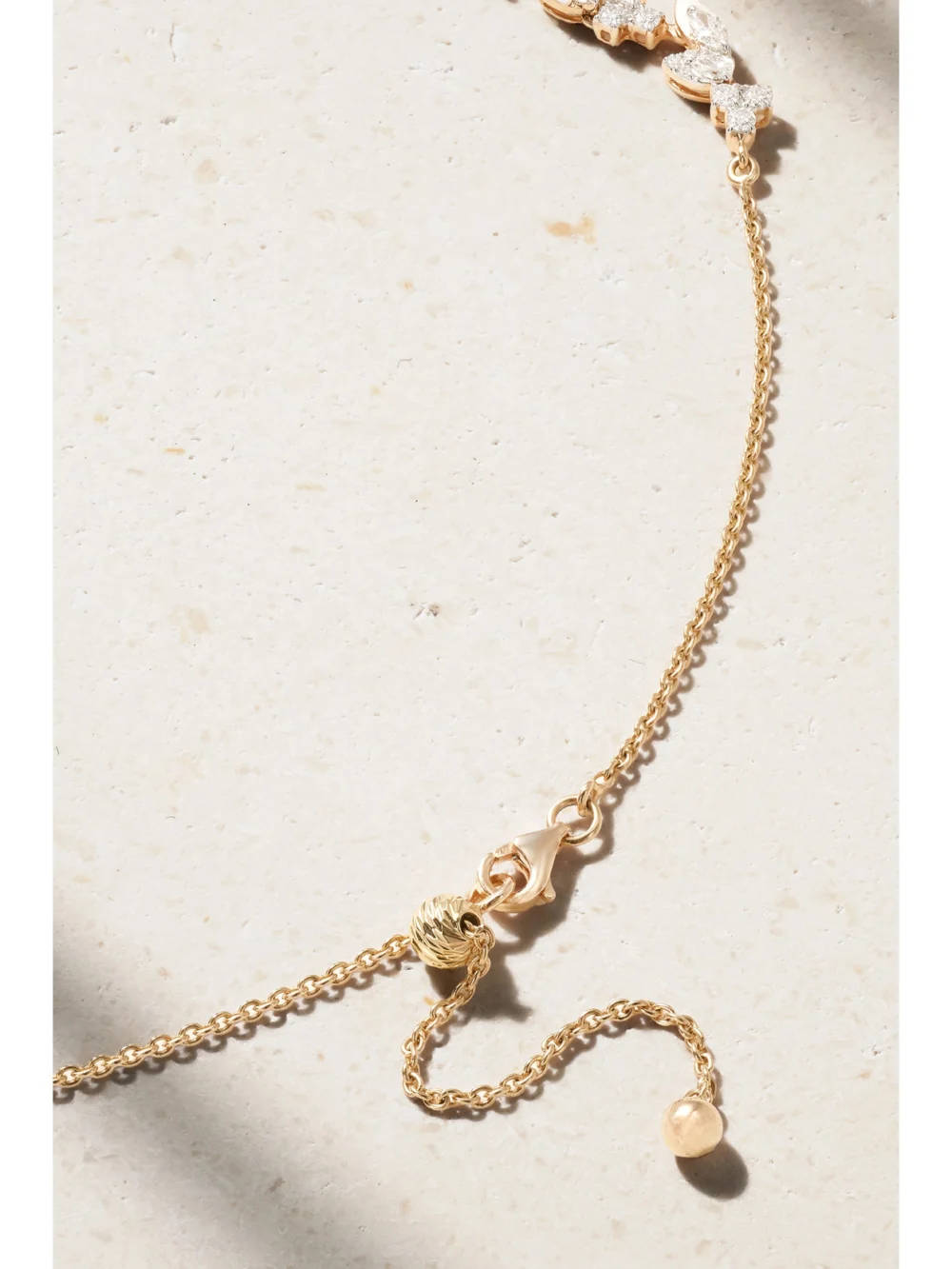 Back view of the Kamyen 18-karat Gold Diamond Choker