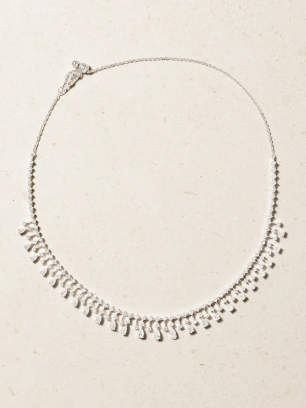 Kamyen The Classic 18-karat White Gold Diamond Choker