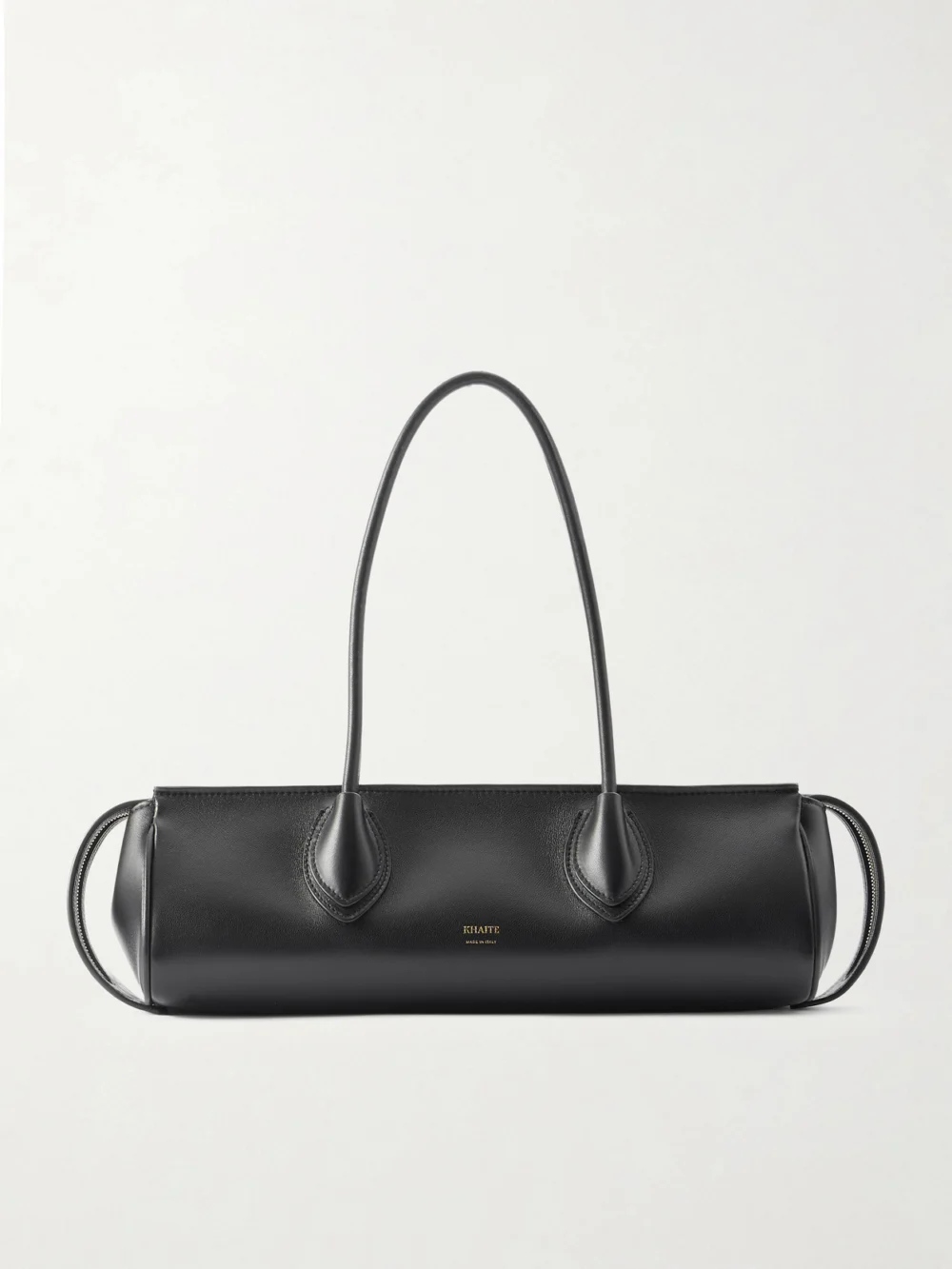 Khaite Donna Leather Shoulder Bag in black