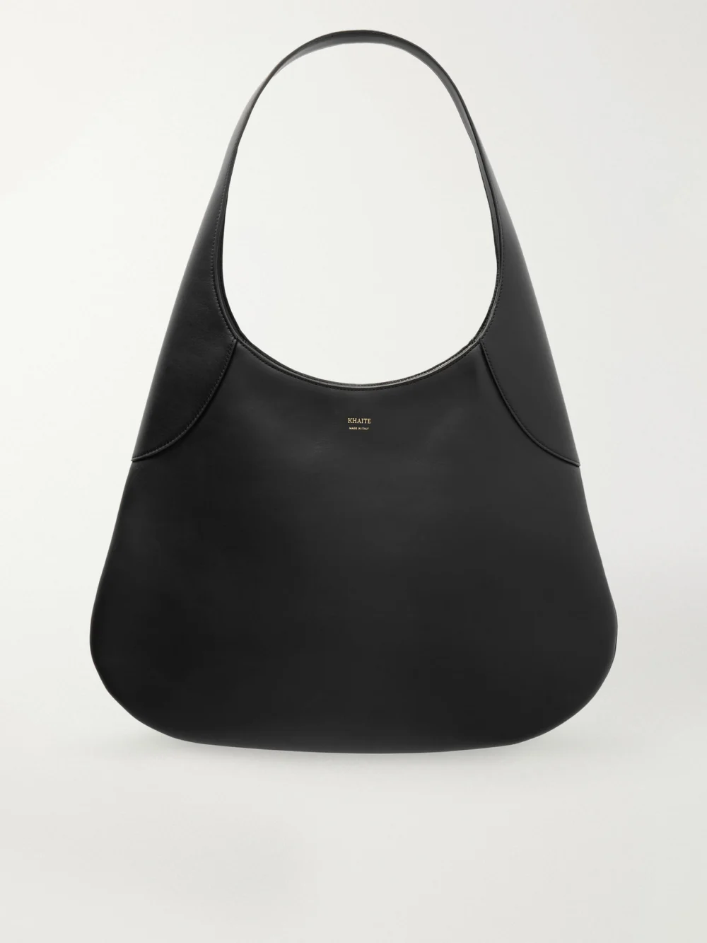 Khaite Joan Large Leather Tote in black