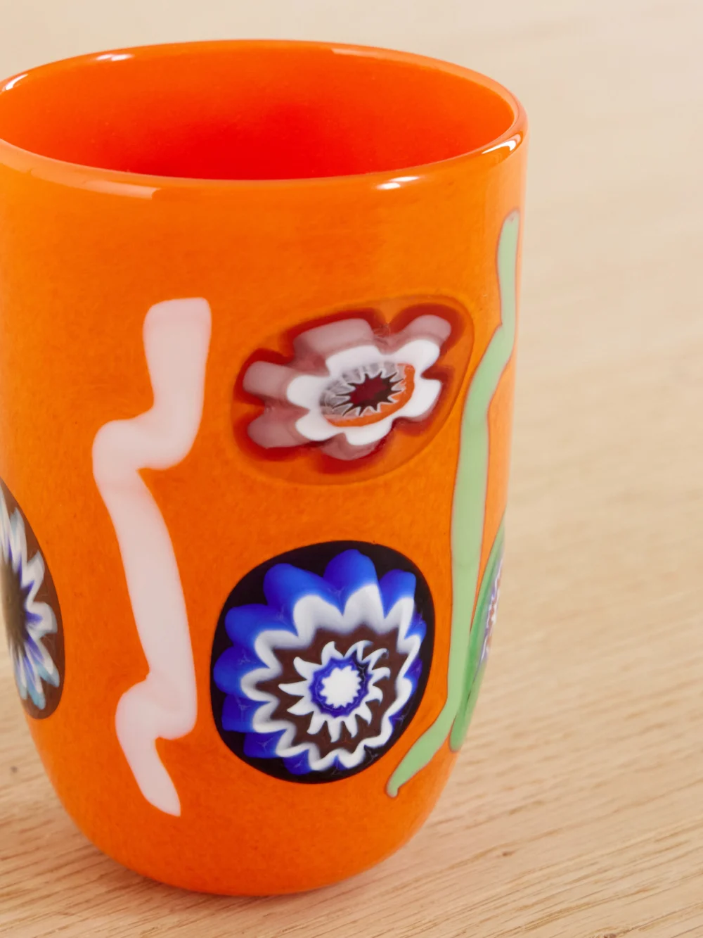 Close-up detail of the Laguna~B Goto Large Murano Glass
